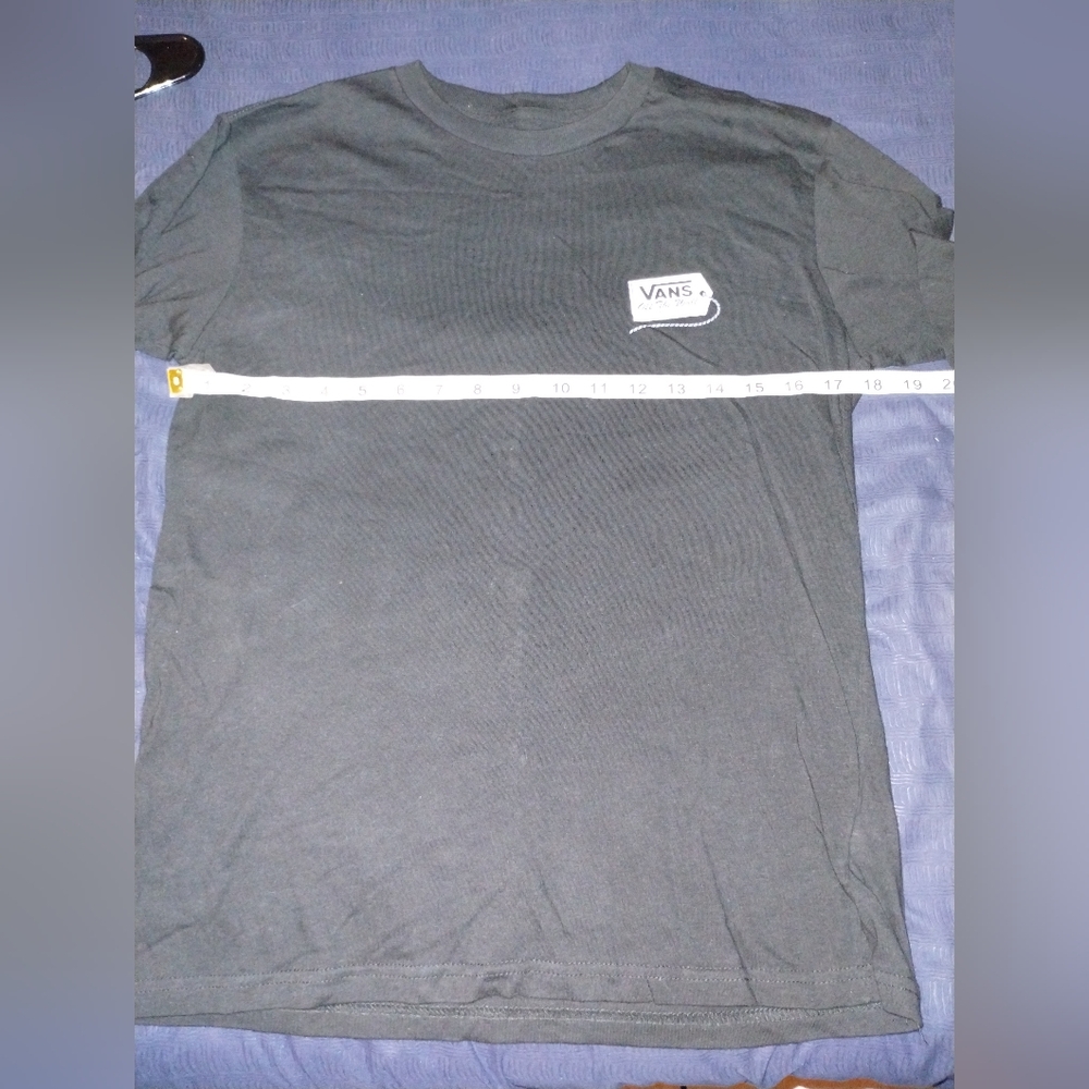 Vans Black Graphic Long Sleeve Shirt (Medium 10-12) kids - Picture 8 of 9